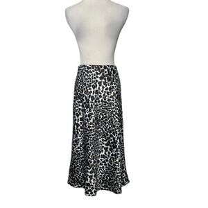 Express animal print midi A Line skirt size XS
